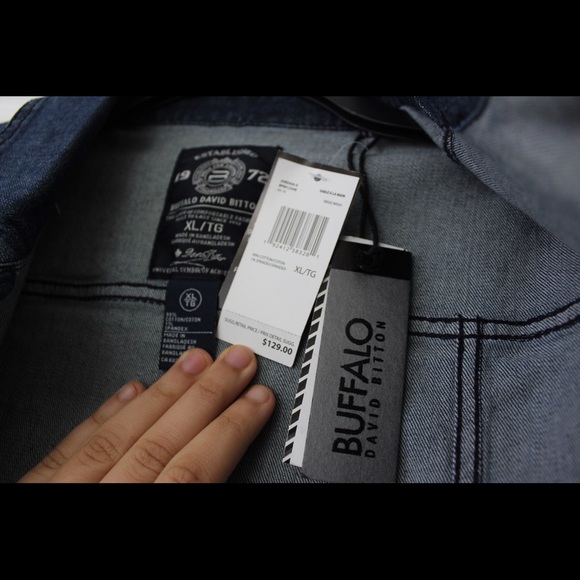 Buffalo David | Men’s Dark Wash Denim Jacket - Picture 5 of 9
